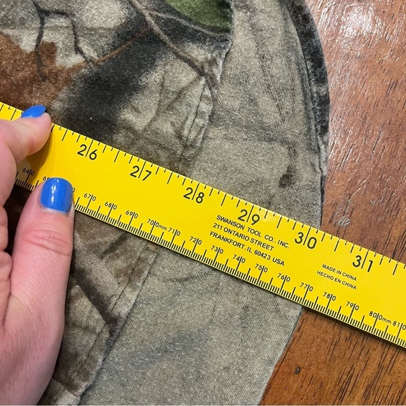 Wells Creek 100% cotton men’s flannel camo button down shirt size large - Picture 4 of 5